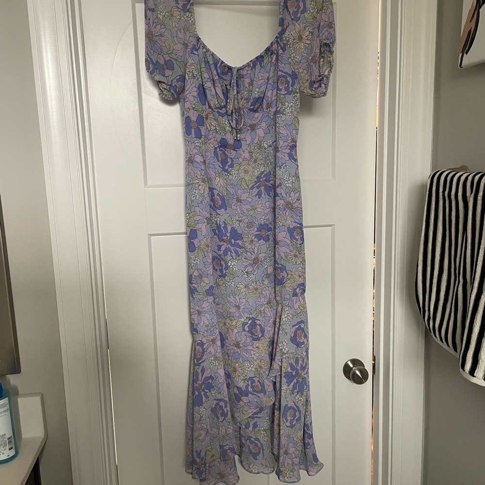 Floral Purple Maxi Dress ASTR the label
